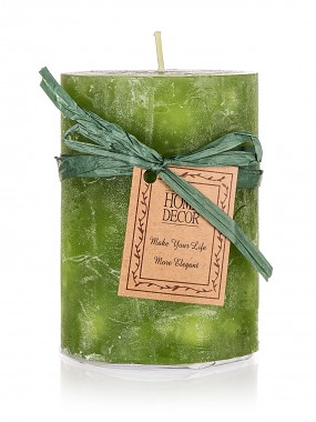 svíčka pr.6,8x9,5cm GREEN