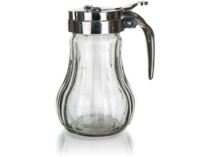 dóza na med / smotanu 230ml sklo / nerez