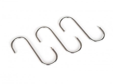 hák řeznický 12x7,5cm, pr.5mm nerez (3ks)