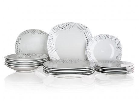 sada jídelní CHARME square 18díl. porcelánová