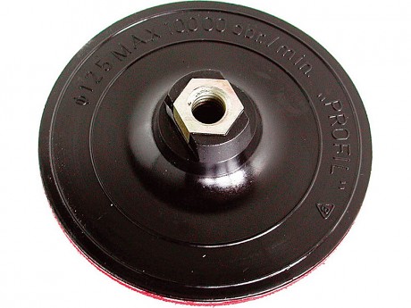 nosič brusných výseků - M14, suchý zip, 115mm