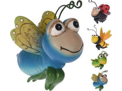 dekorace závěs HMYZ 11x6x9cm, polyston, mix 4 dekory