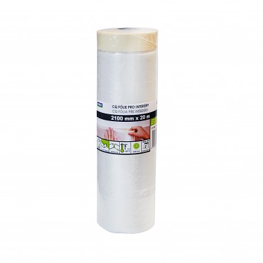 páska krycí interiérová 210cmx20m samolepicí se zakrývací folií