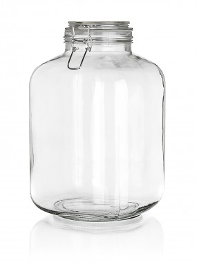 dóza hermetická hranatá 5000ml skl. s patent.uzávěrem EREA