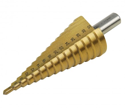 Vrták stupňovitý, O 4-32mm, stupňovanie po 2mm