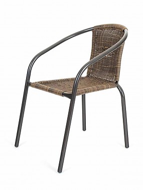 židle zahradní 73x64x53cm ratan PVC HN/ocel