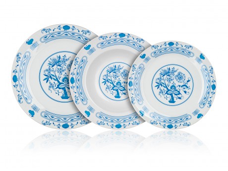 sada jídelní ONION 18díl. porcelánová BÍ