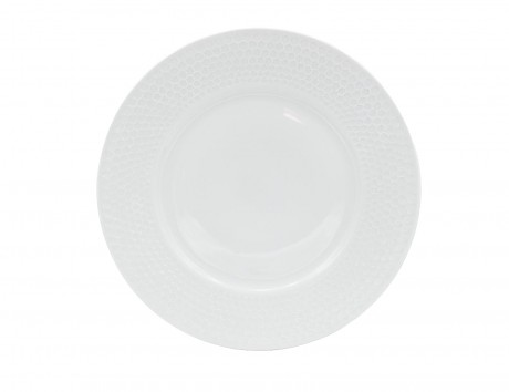 talíř mělký 28,5cm HONEYCOMB porcelánový BÍ