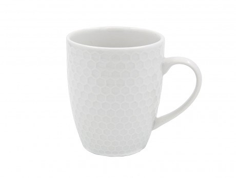 hrnek 420ml HONEYCOMB porcelánový BÍ